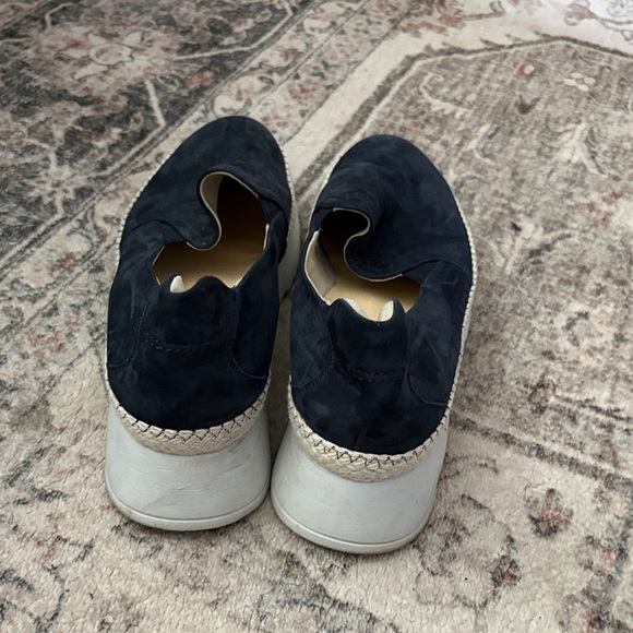 Paul Green Navy Alexa Platform Suede Loafers 8.5 - Picture 3 of 4